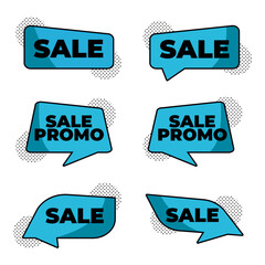 Premium Vector Promo Sale labels tags collection