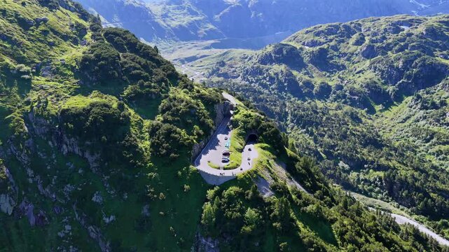Sustenpass, Schweiz, Juni 2025, Luftaufnahme
