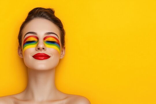 inclusive beauty with multicultural beauty empowerment. Pride and beauty empowerment, celebrating LGBTQ representation in the beauty industry