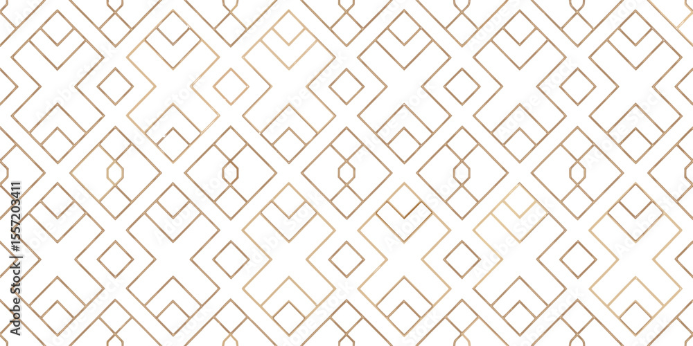 Poster geometric gold pattern: a sophisticated and eye-catching seamless pattern, featuring a repeating des