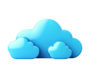 Blue clouds cutout with transparent background png image digital design clear environment aesthetic viewpoint