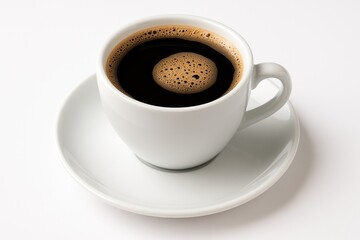 Fototapeta premium Coffee Mug Standing Alone on a White Surface