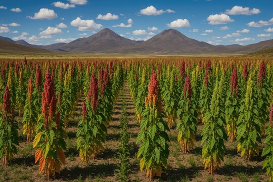 Cultivation of Quinoa in the Andean Highlands of South America