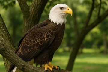 Obraz premium National emblem featuring the bald eagle of the United States