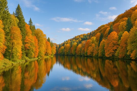 Daytime view of Faskally Forest Pitlochry