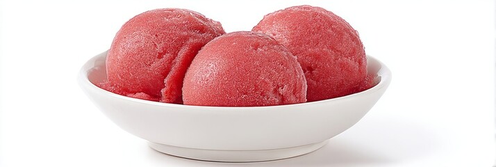 Chilled raspberry sorbet scoops evoke midsummers delight, invoking whispers of Bastille Day jubilation and Pink Flamingo Day revelry