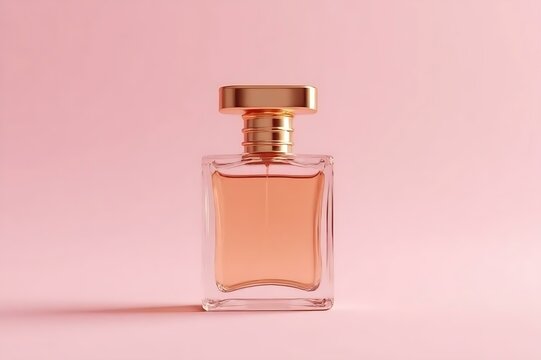 bottle of perfume isolated on white
