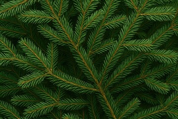 Detailed view of a pine branch showcasing its needles