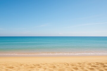 Fototapeta premium Deserted coastline with an empty beach