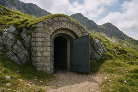 Access point to rocky mountain bunker