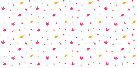 Autumn Leaf Pattern: A captivating array of stylized leaves, in a tapestry of autumnal hues, gracefully scattered across the canvas. Evoking the cozy sentiment of fall season