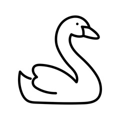 Goose icon, symbolizing loyalty, alertness, and common waterfowl found near lakes and fields.