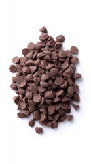 Rich chocolate chips cascade like midnight pebbles, evoking homemade decadence and National Chocolate Day indulgence