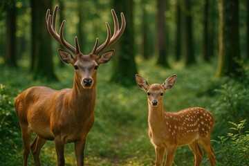 Wildlife encounters: the beauty of deer in their natural habitat