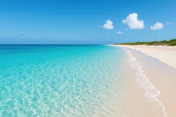 Vibrant shoreline featuring pristine turquoise waters
