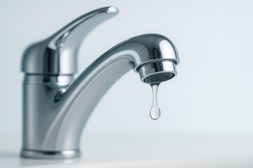 Tap and droplet of water