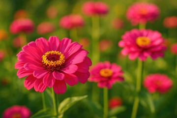 Obraz premium Vivid pink blossoms showcasing their beauty during daylight
