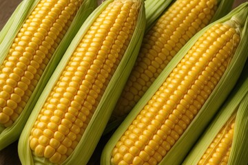Juicy and fresh corn on the cob