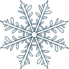 black and white snowflake