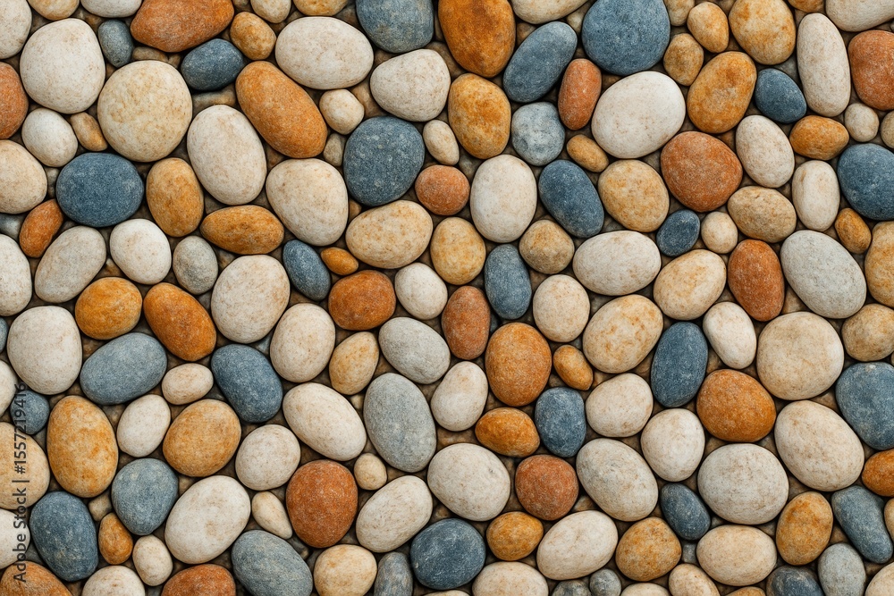 Poster vibrant continuous stone pattern