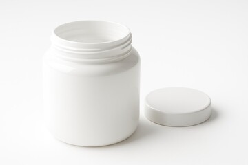 Clear plastic container empty on a white backdrop