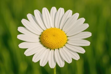 Fototapeta premium Detailed shot of a charming daisy flower during springtime