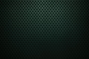 Obraz premium Dark green distressed metal grid backdrop with textured surface