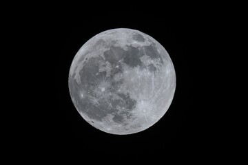 Obraz premium Detailed view of the complete moon surface