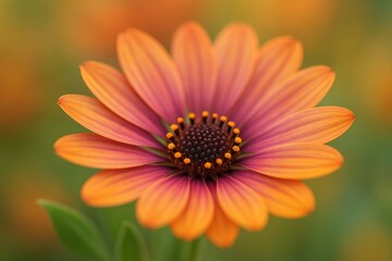 Close-up of a flower with a blurred natural setting and artistic focus