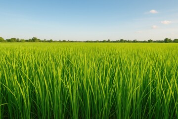 Lush green meadow scene