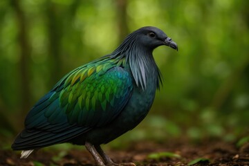 Fototapeta premium Stunning Female Bird with Vibrant Plumage
