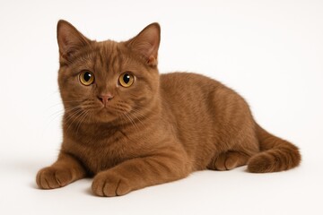 A tan feline resting peacefully