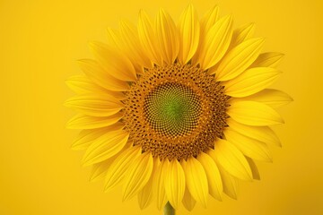 Fototapeta premium Stunning macro shot of a sunflower's detailed center