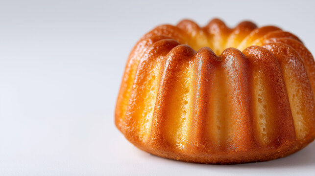 Delicious Rumbaba Pastry on White Background