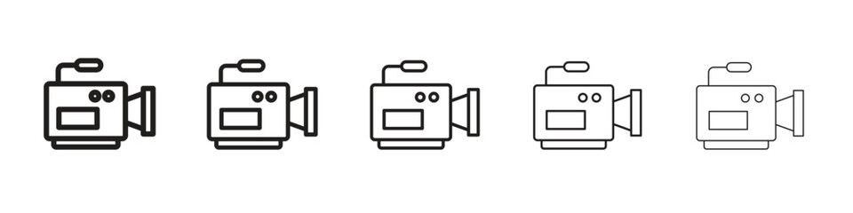 Video camera icon vector, Symbol, logo illustrations
