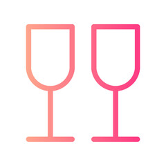 glasses gradient icon
