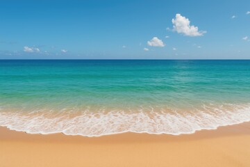 Fototapeta premium Stunning Ocean Panorama with Shoreline