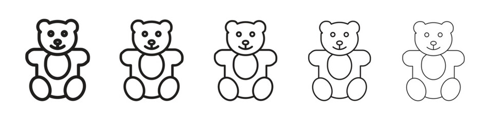 Teddy bear icon vector, Symbol, logo illustrations