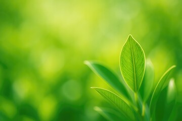 Close-up of lush green foliage with a blurred background