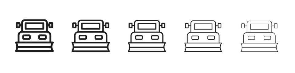 Snowplow icon vector, Symbol, logo illustrations