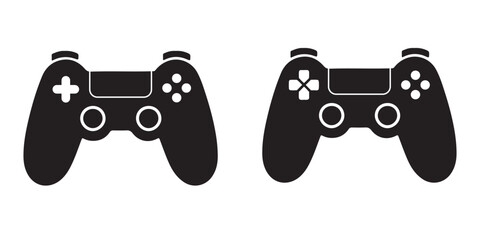 Game controller. Joystick gamepad icon set. flat illustration of vector icon