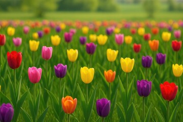 Vibrant and Stunning Tulip Display