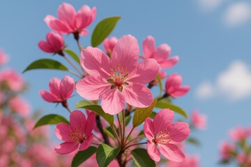 Stunning blush blossom in full bloom