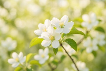 Fototapeta premium Springtime apple blossom in full bloom