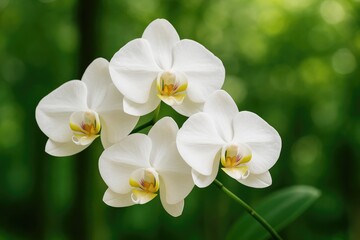 Obraz premium Elegant orchids are stunning blooms from Southeast Asia