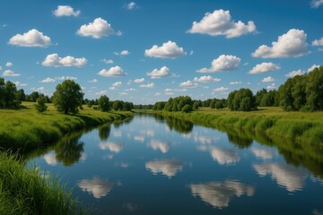 A warm and sunny summer afternoon