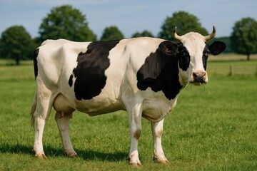Majestic bovine with abundant milk and striking appearance