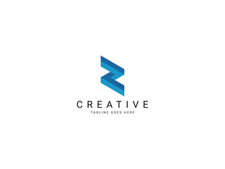 z  modern letter logo