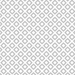 Vector seamless geometric ornamental pattern. Simple monochrome structure background. Repeatable black and white design.