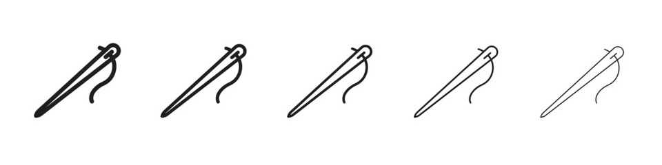 Obraz premium Needle icon vector, Symbol, logo illustrations